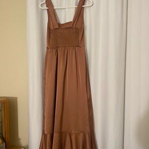 Show me your Mumu Claire Midi Dress ~ Copper Luxe Satin - bridesmaid dress 
M